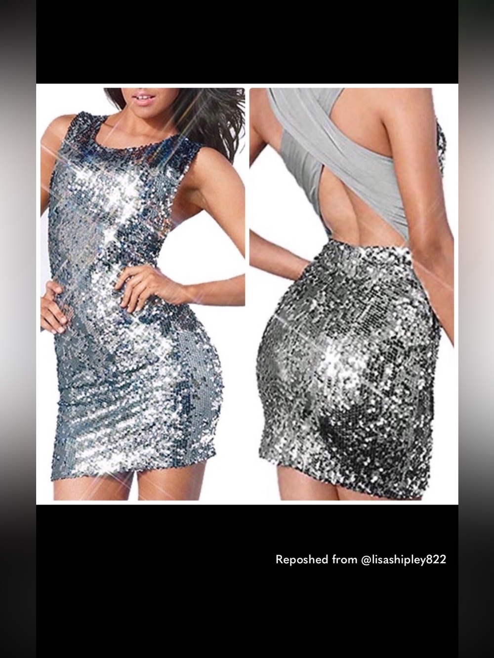 Sequin Bodycon Mini Dress — Silver Glam